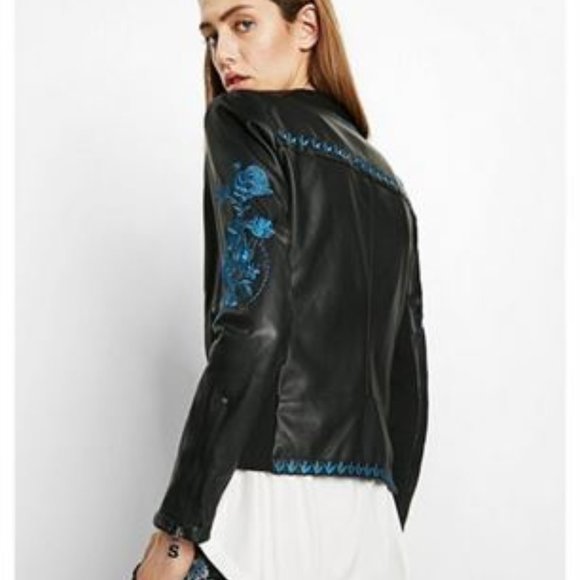 Desigual Blouson Beth Noir Women's Jacket Sz 36 - Picture 2 of 5